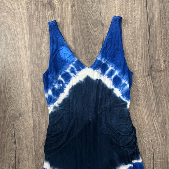 INC international concepts Elegant Blue Tie-Dye Maxi Dress NWT size XL women - Picture 8 of 12